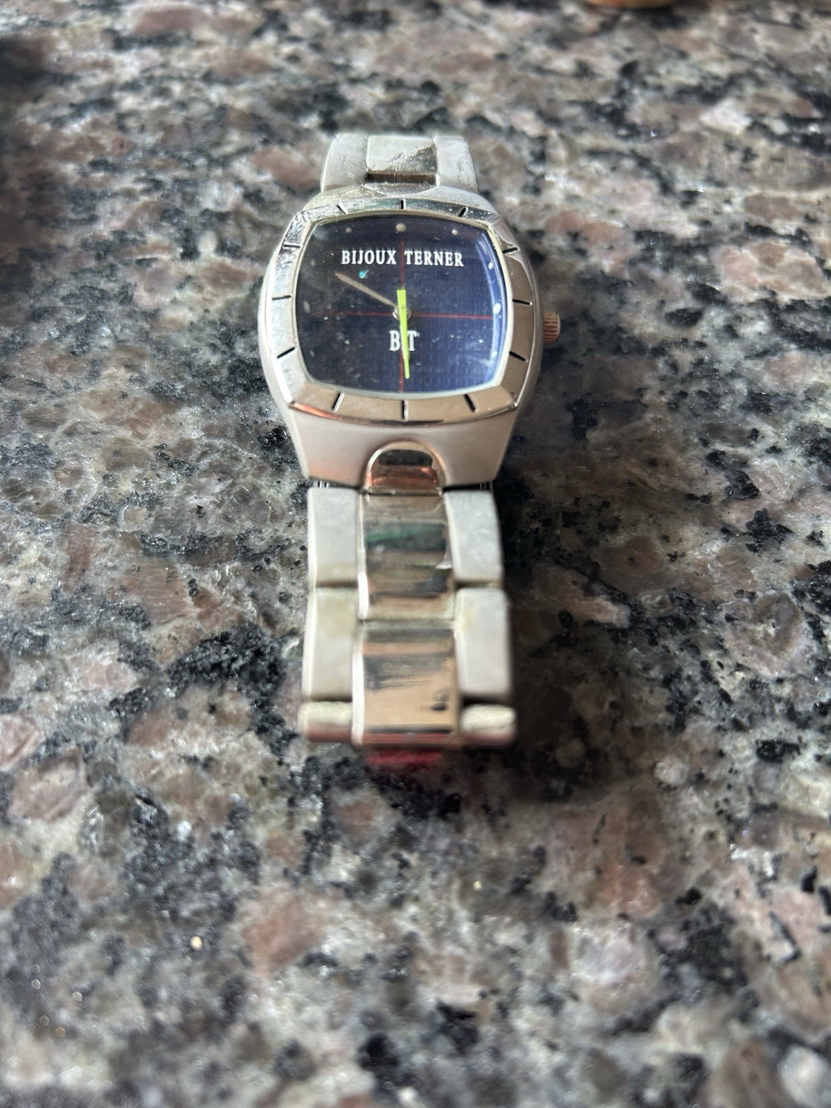 Men’s Watch Bijoux Terner K010213 12-Hour Black Dial Black Straps Need Battery