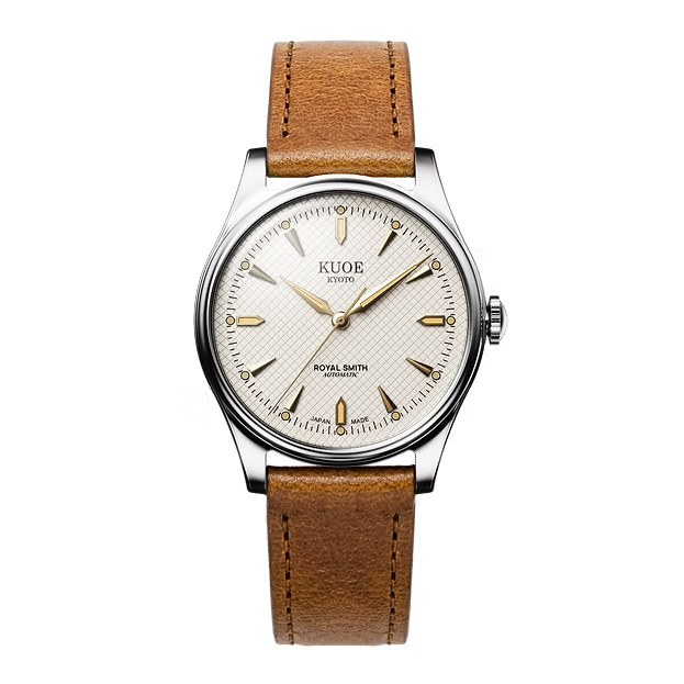 KUOE Kyoto Royal Smith 90-006 Gold Ivory Waffle Dial Miyota 9039 Auto Unused JP