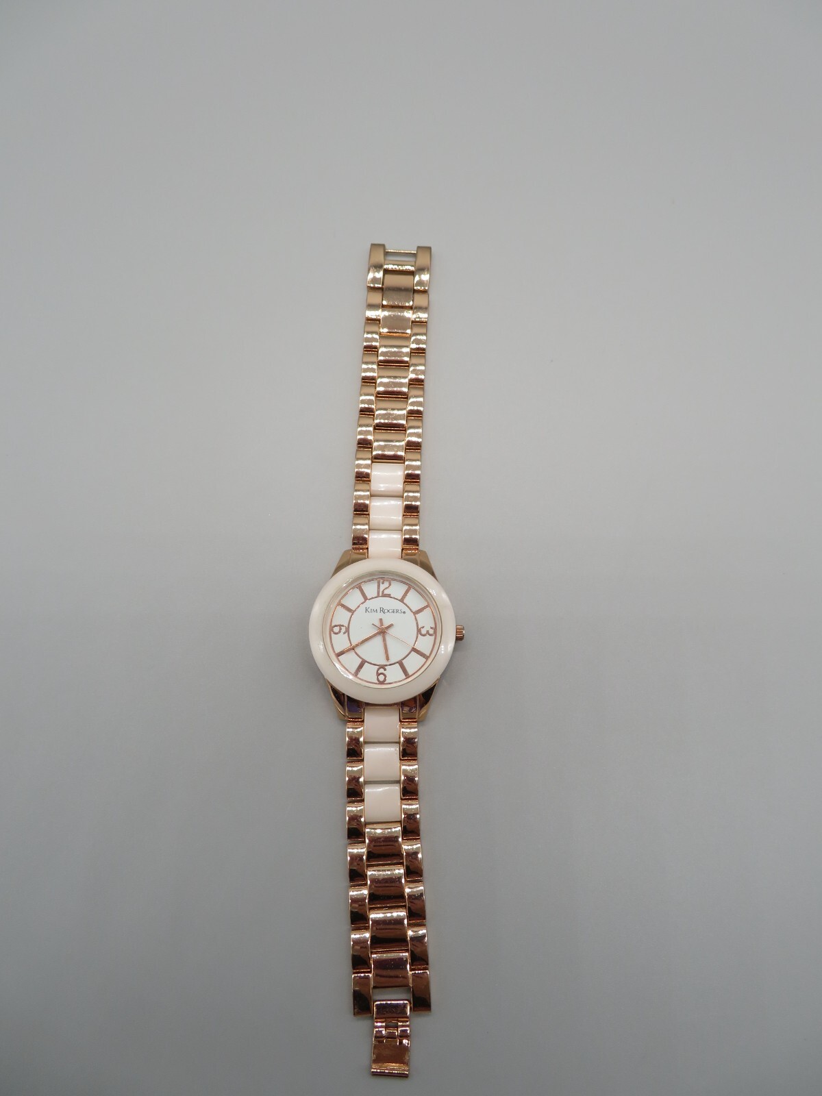 Kim Rogers Women’s Rose Gold & Pink Analog Wrist Watch New Battery Runs