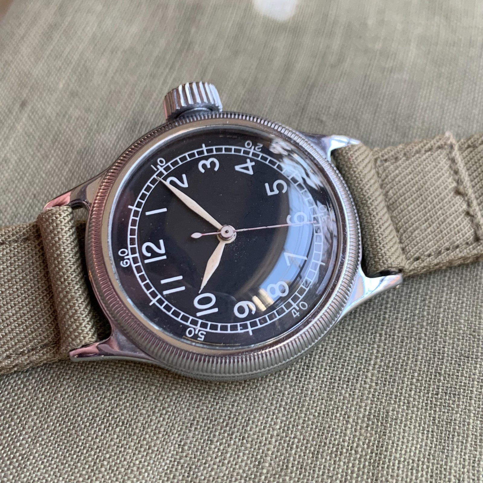 1943 Bulova A-11 U.S. Military WWII 10AK Hack US Military Wristwatch – Mint