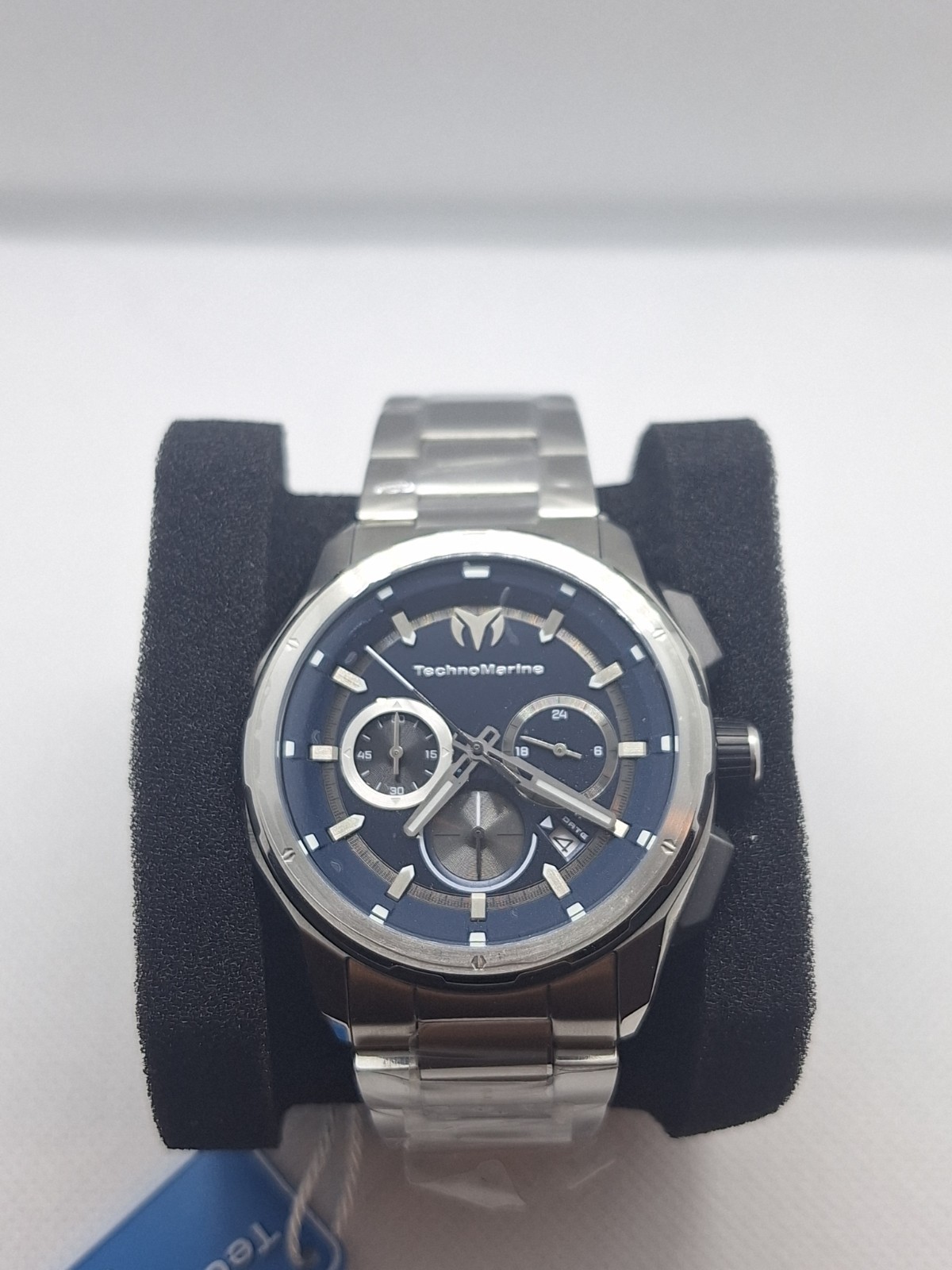 TechnoMarine Ocean Nomad Quartz Chronograph Date Blue Dial 45mm SS Bracelet
