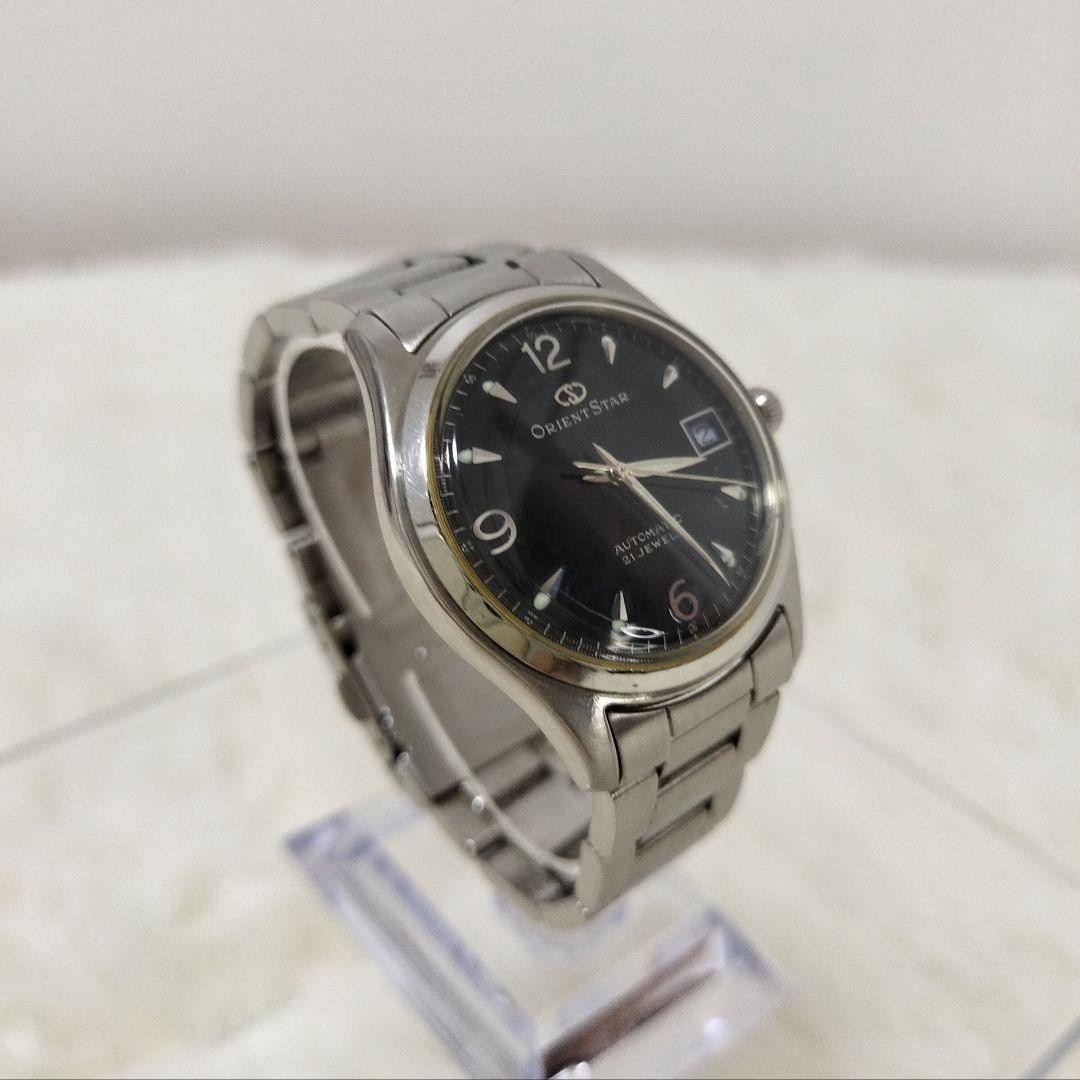 Orient Star 597302-70 Black Dial 21Jewels Automatic Men’s Watch Used FS