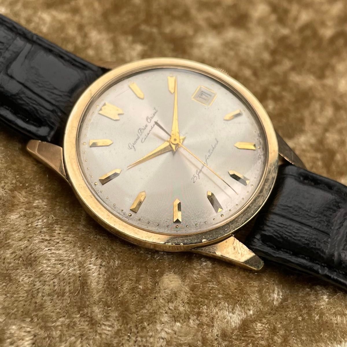 Orient Grand Prix Calendar S84063 25J Hand Winding Record Dial Men’s Watch