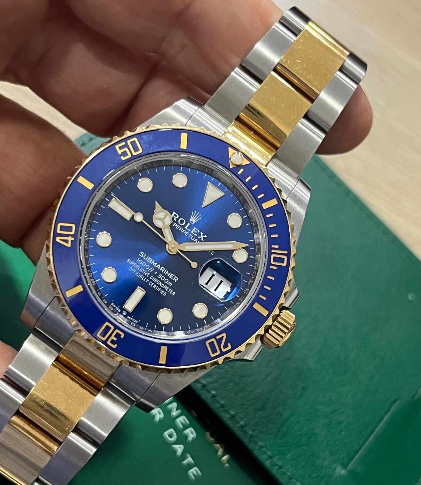 ROLEX SUBMARINER 41mm Ref: 126613LB CERAMIC BLUESY WITH PAPERS 2024