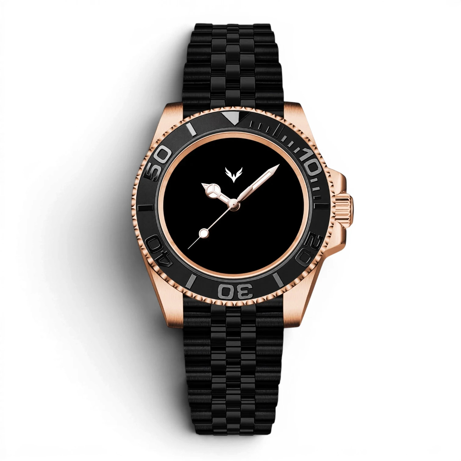 Fenice Subtrack SEA Automatic Watch Black Gold Void 10ATM Miyota