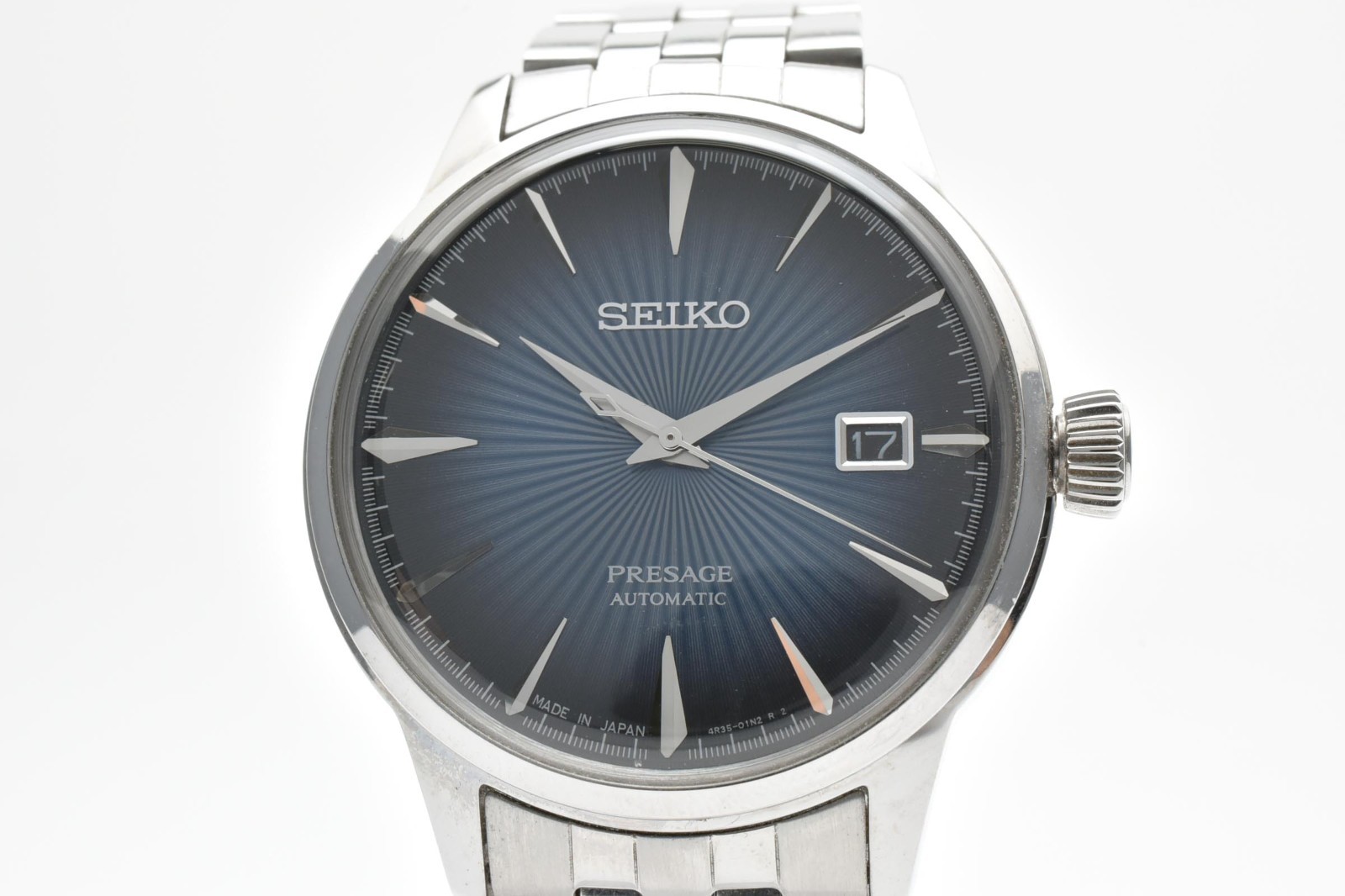 ［N MINT］Seiko Presage 4R35-01T0 Cocktail Automatic Men Watch Blue Dial JAPAN