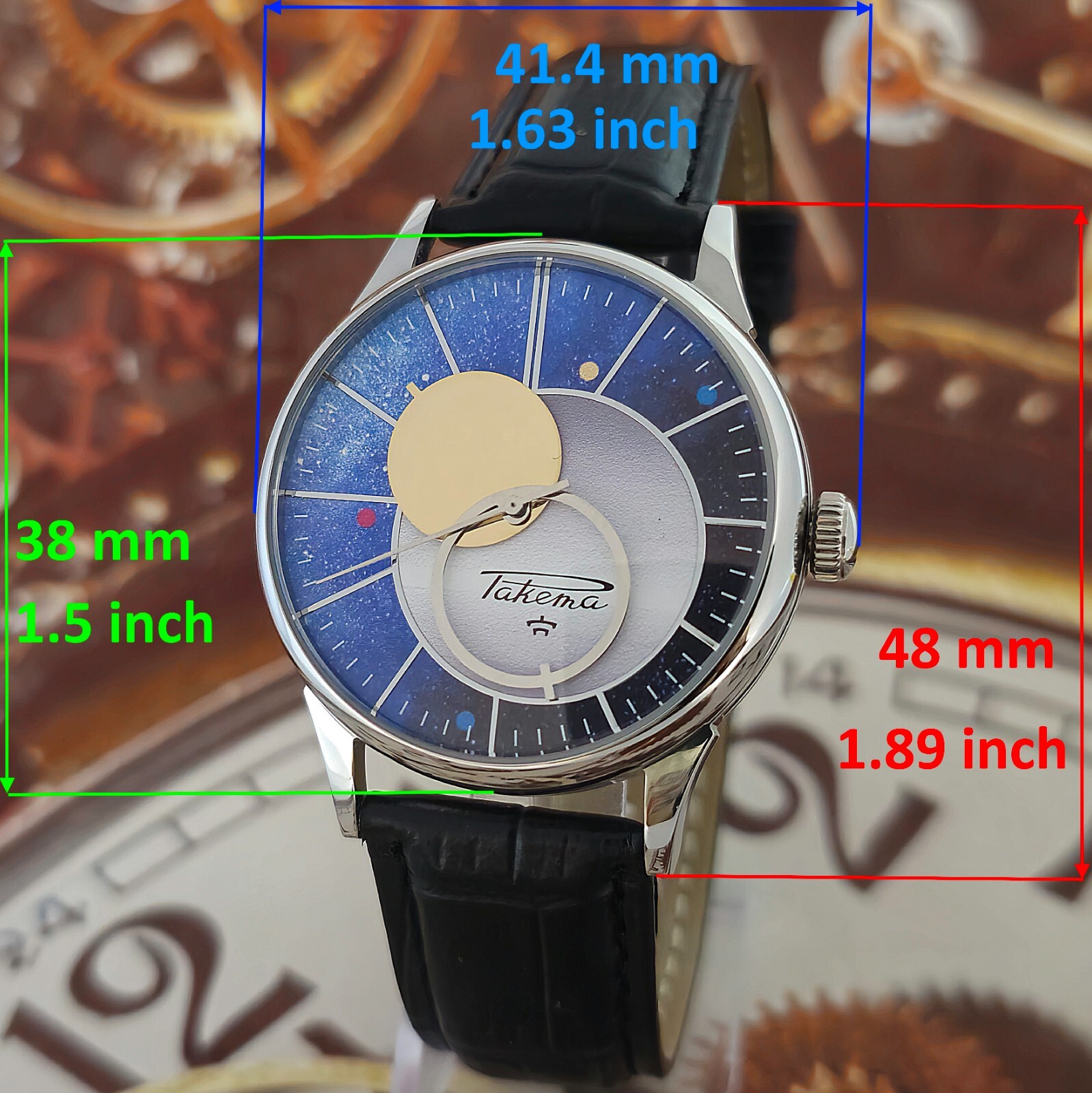 Vintage Watch USSR RAKETA Copernik 2609.HA Planets Wristwatch Copernic Space