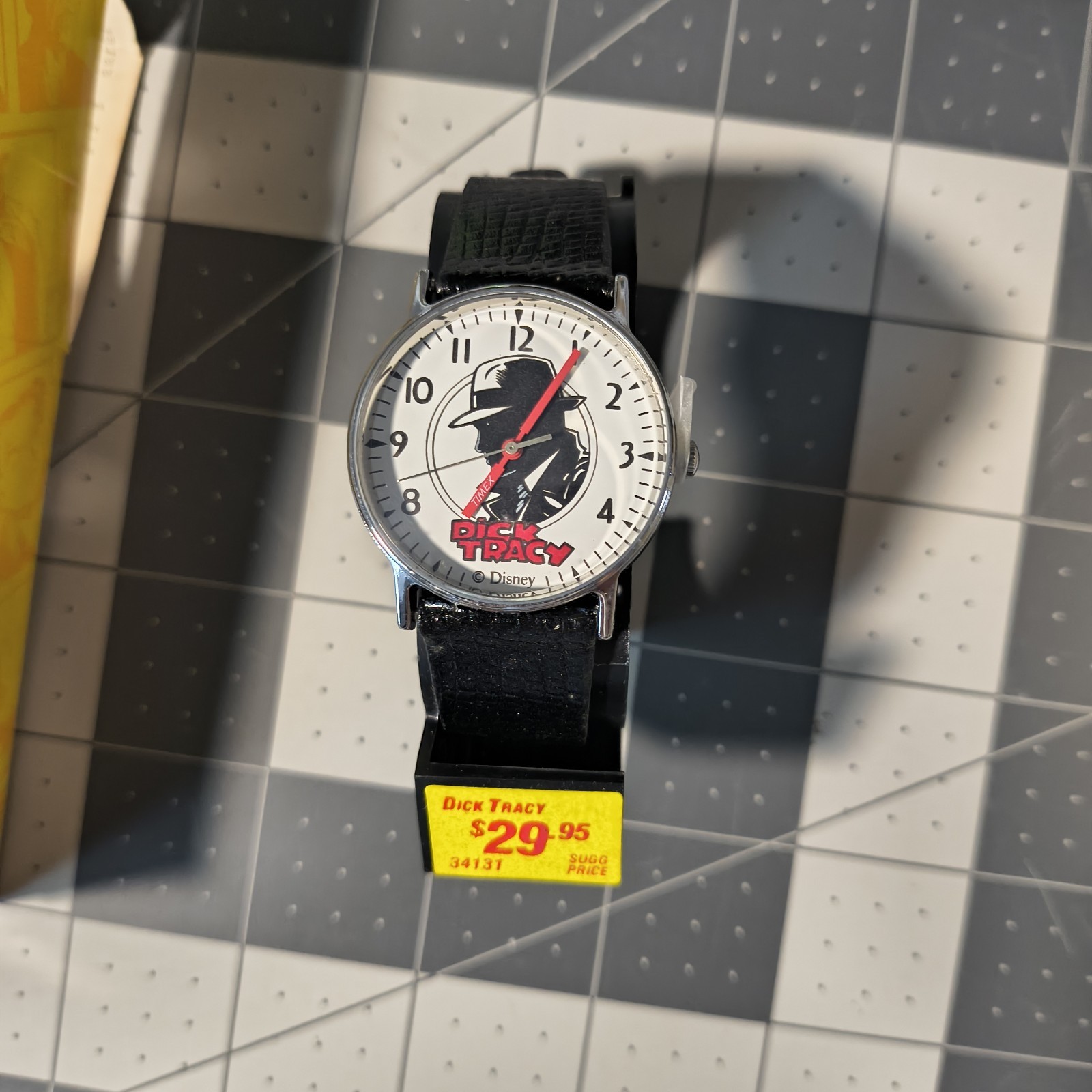 Vintage Dick Tracy Timex Watch Disney Movie Promo NOS In Box With Price Tag