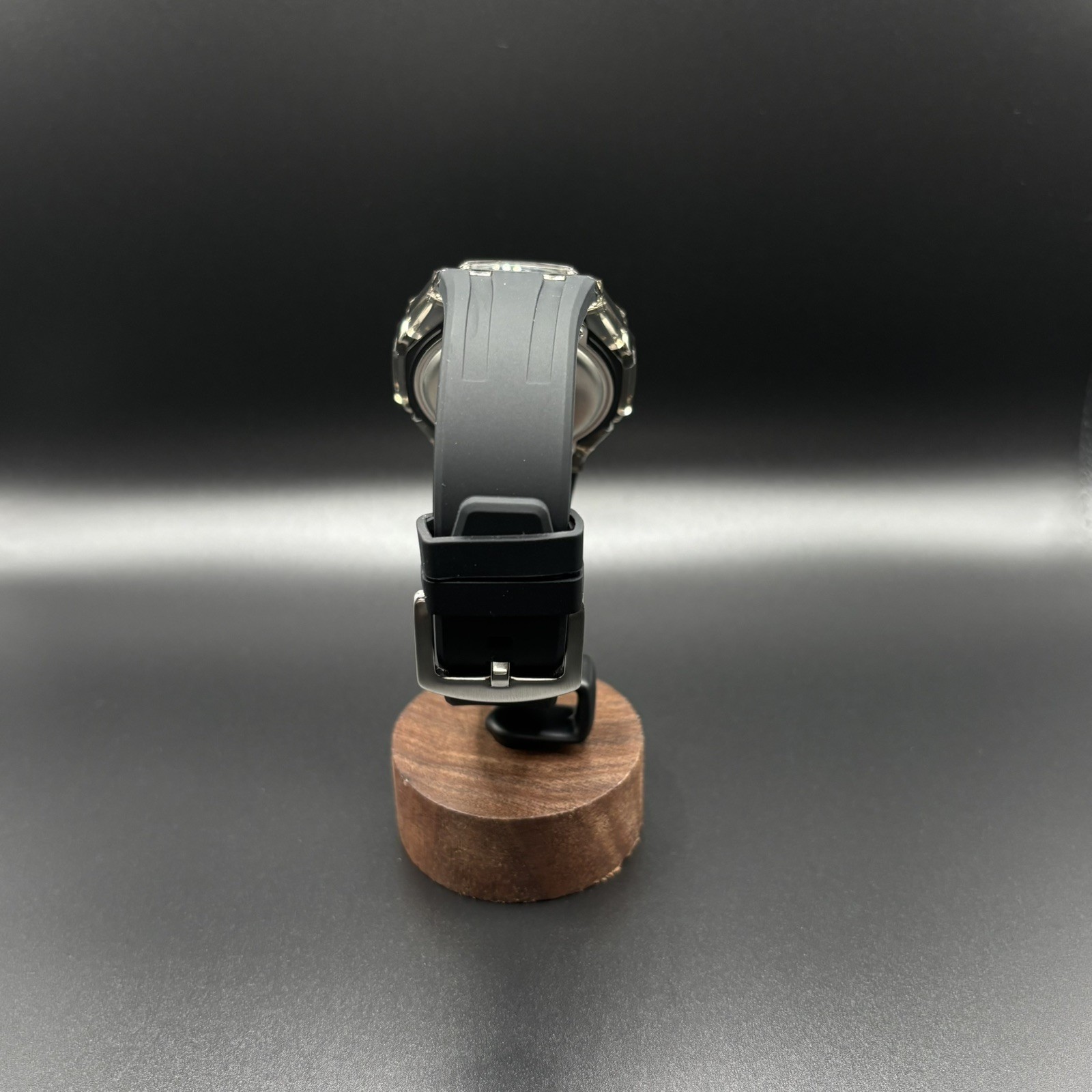 Casio G shock GA2100-A1A CasiOak Clear Case Steel Screws Black on Black FREESHIP