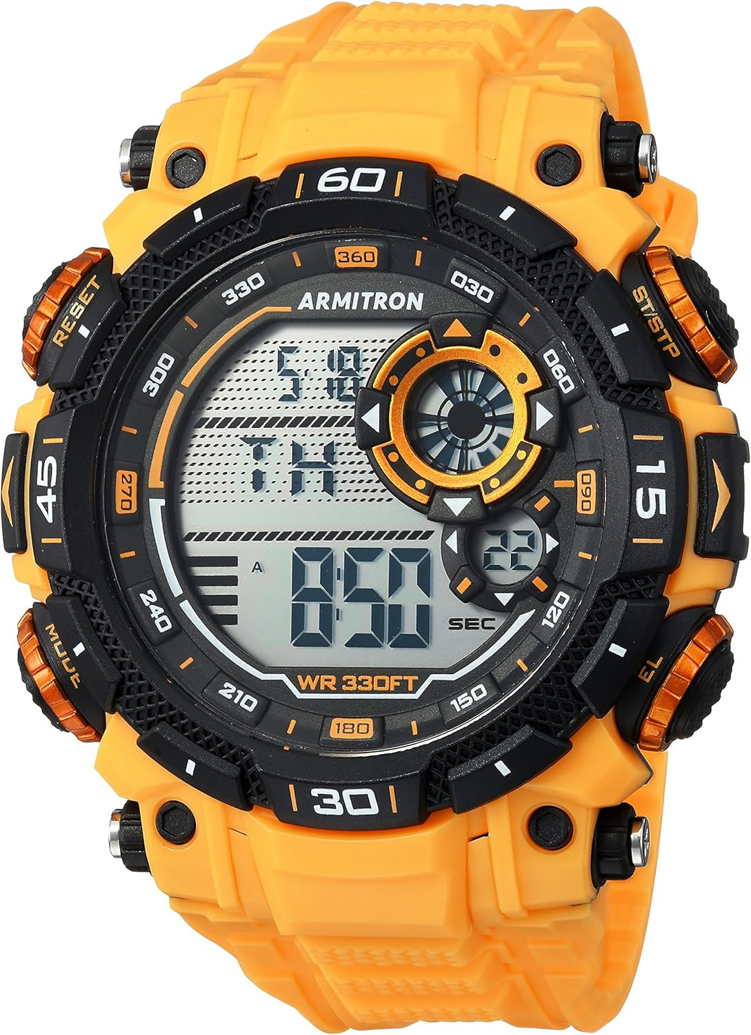 Men’S Digital Chronograph Resin Strap Watch, 40/8397