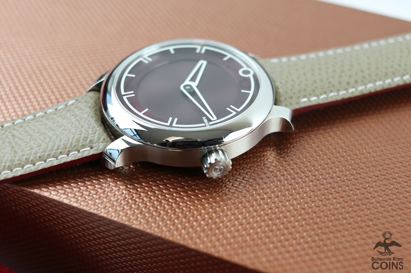 MING’s 17.09 Automatic Burgundy Dial Calibre 330 Handmade Strap Men’s Watch