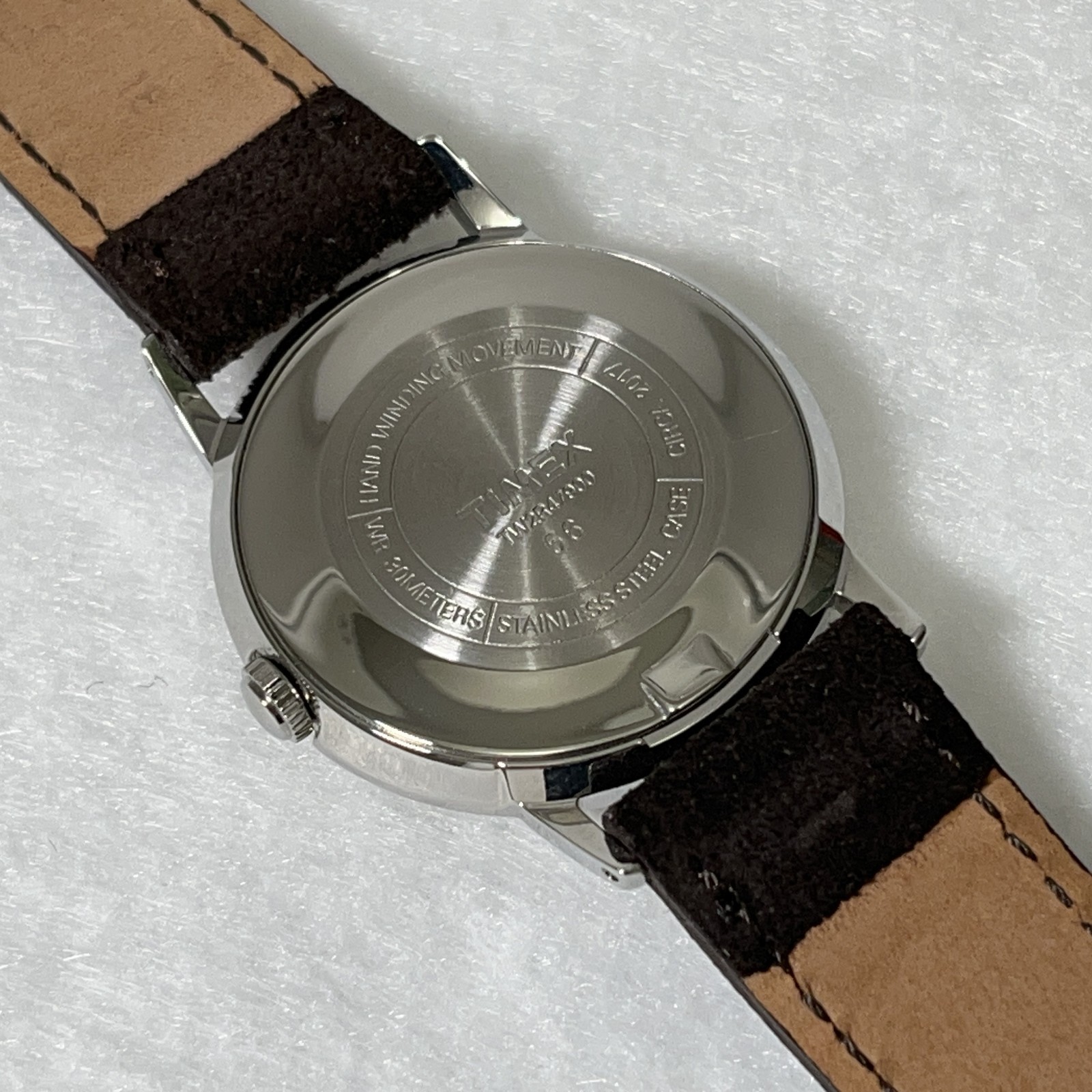 2017 Timex Marlin 1965 Reissue Handwound + Fluco Germany Suede Leather Band New
