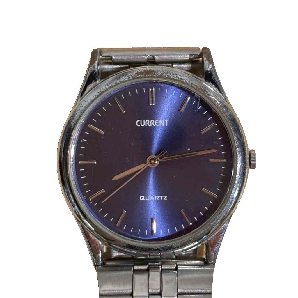 [A1R] SEIKO Current Quartz Wristwatch Silver Color [x3s]
