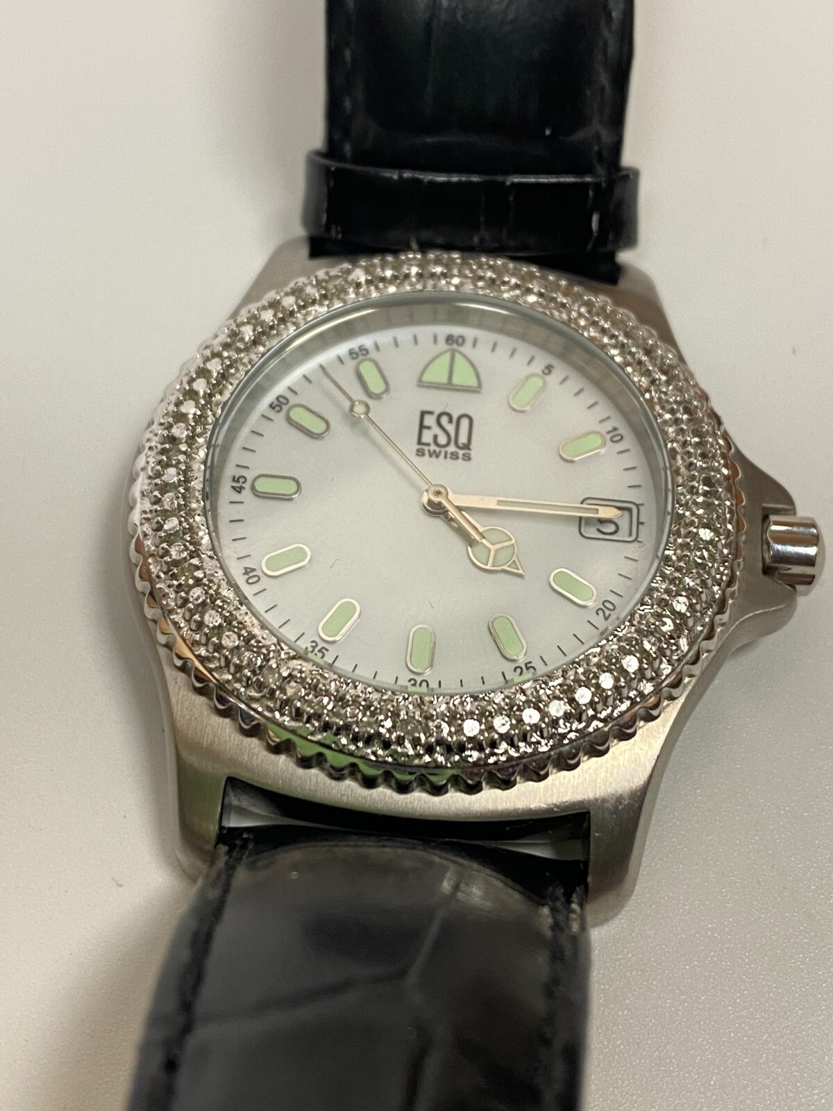 Watch ESQ SWISS E5210 Diamonds Bezel (12pc) New Battery