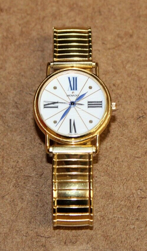 Movado ESQ Gold Plated Women’s Quartz Watch w/ Rare White Numeric Dial [033WEI]