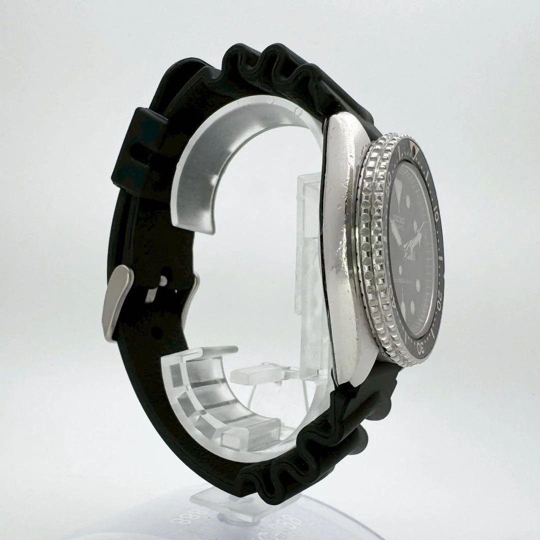 SEIKO 7548-7000 Quartz 42mm Black Day Date Rotating Bezel