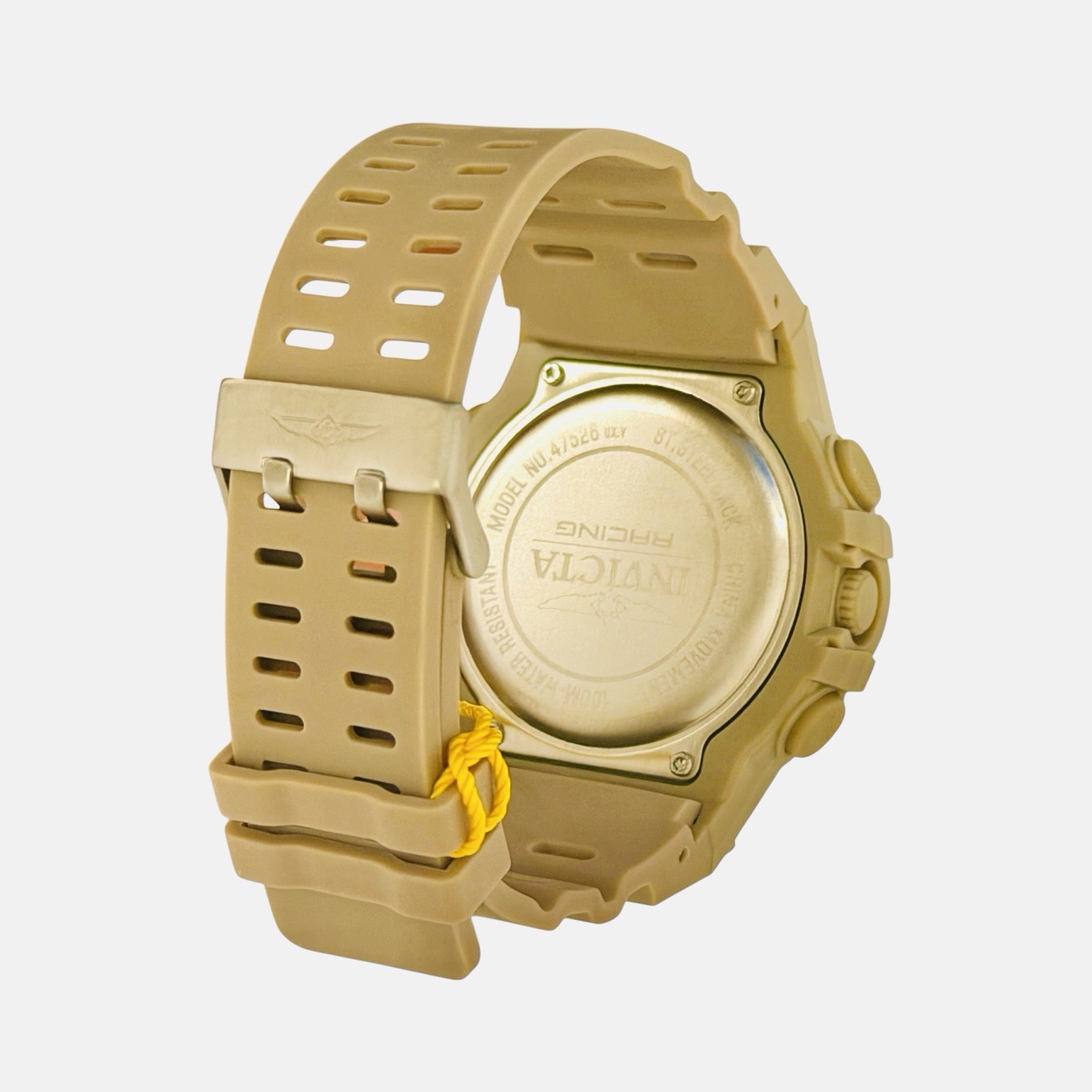 Invicta Racing 47526 Men’s Digital Watch 52mm Tan Brown 100M Chronograph Camo