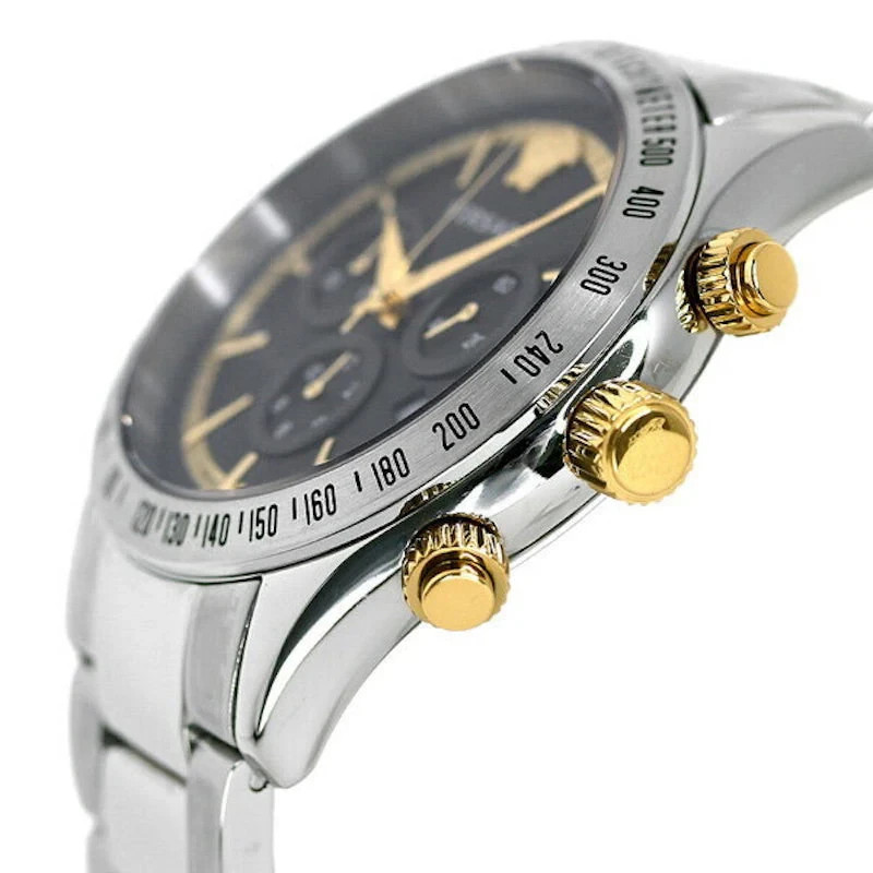 Versace Chrono Classic VEV700419 Men’s Swiss Quartz Brown Dial Sapphire Watch 44