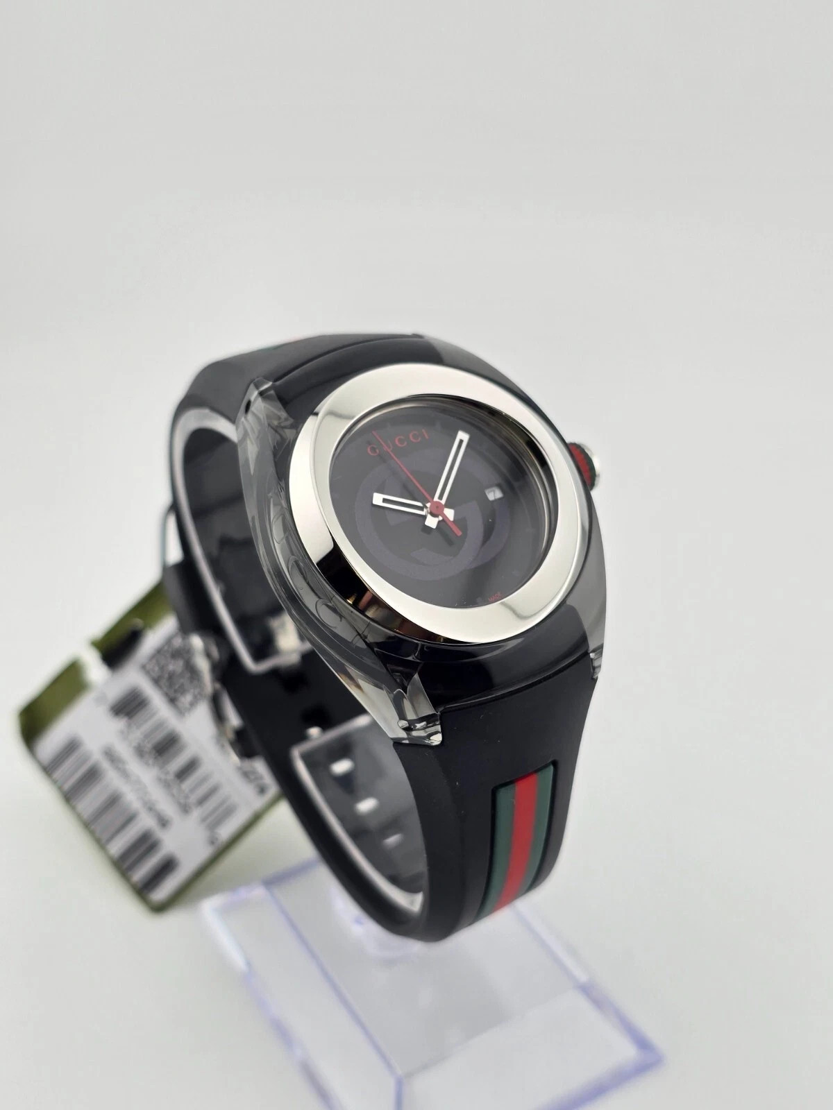 Gucci Sync XXL YA137101 Men’s Quartz Rubber Band Watch New In Box
