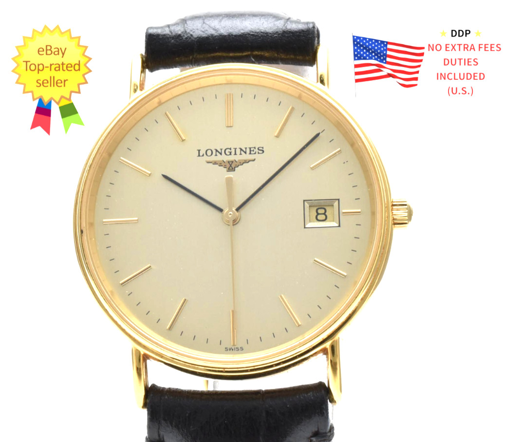 ▶[Near MINT] Longines Grand Classic L4.720.2 33mm Quartz Men Vintage Watch JAPAN