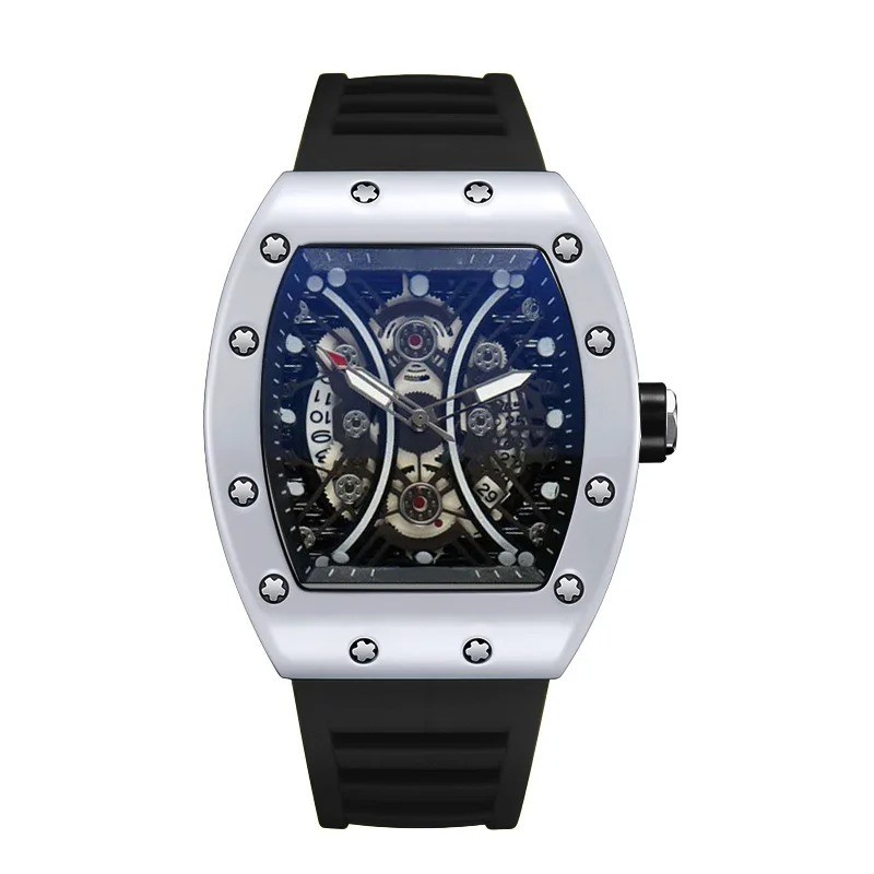 Men’s Watch Light Luxury Brand Wine Barrel dial Fashionable Night Glow Sports Wa