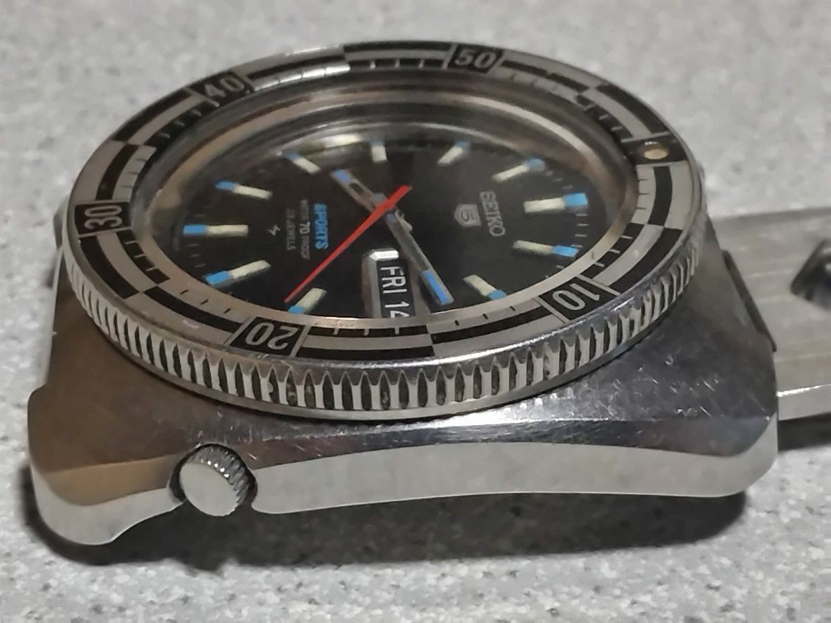 Seiko 5126-8130 5 Sports Original Automatic Vintage Watch Working Japan