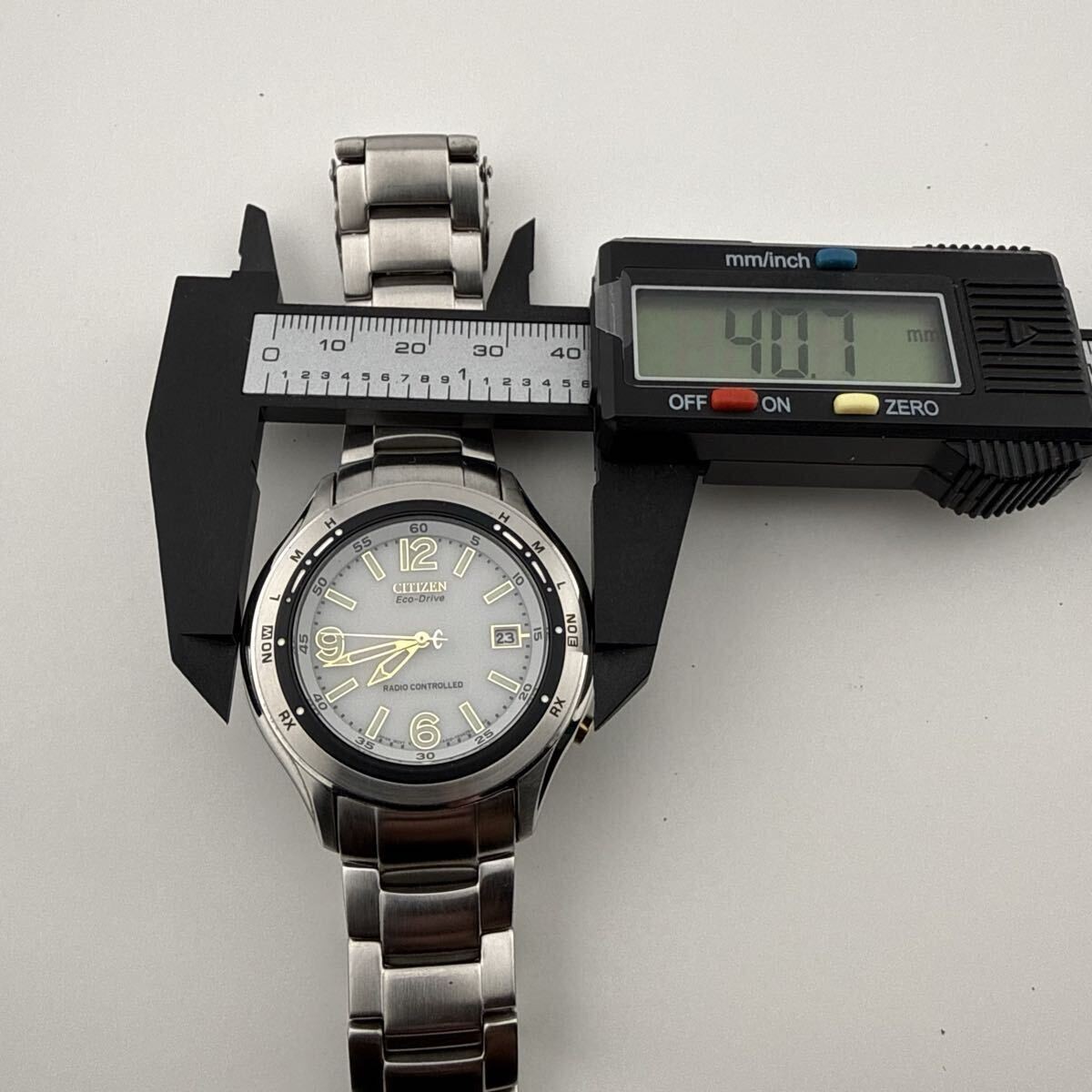 CITIZEN Eco Drive A412 T007147 Men’s Boys’ Wristwatch Radio Solar Working Condit