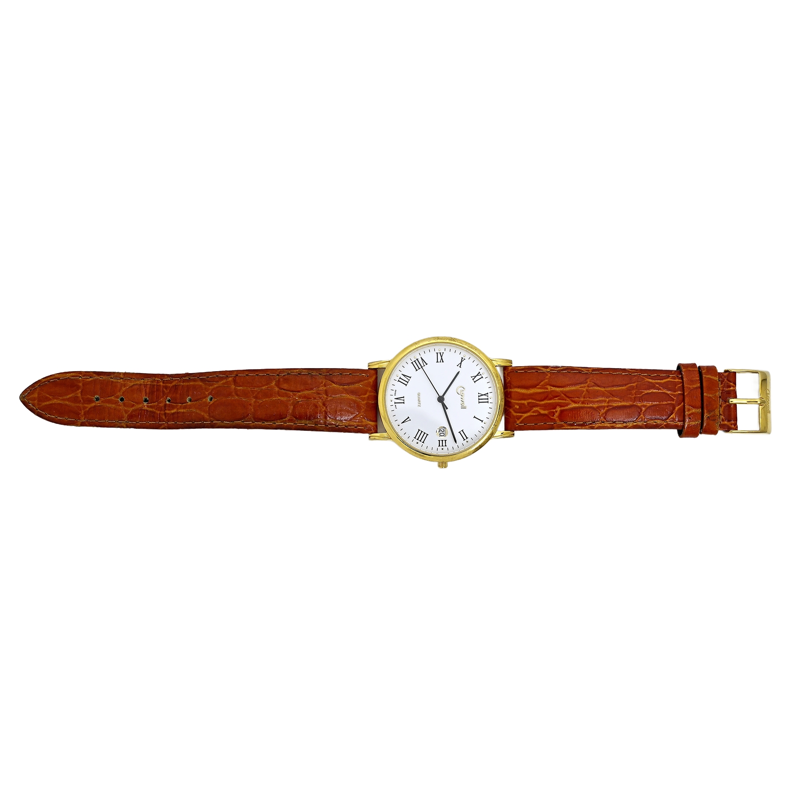 Lowell PM4298 Roman Numeral Dial Swiss Quartz 39mm