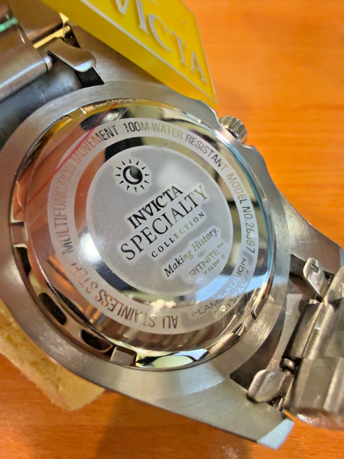 Invicta Reserve Men’s Stainless Steel Moonphase Triple Calendar Watch