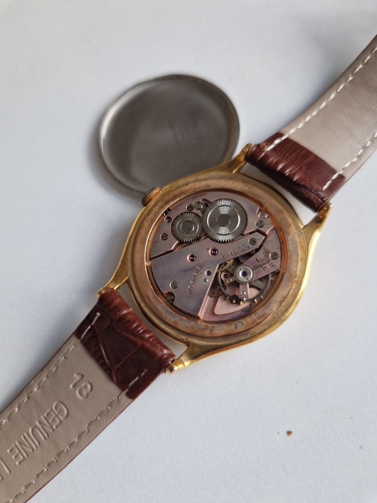 NACAR, 17 jewels, manual wind, AS/Adolph Schild/ 1430, 37 mm, Swiss 1970