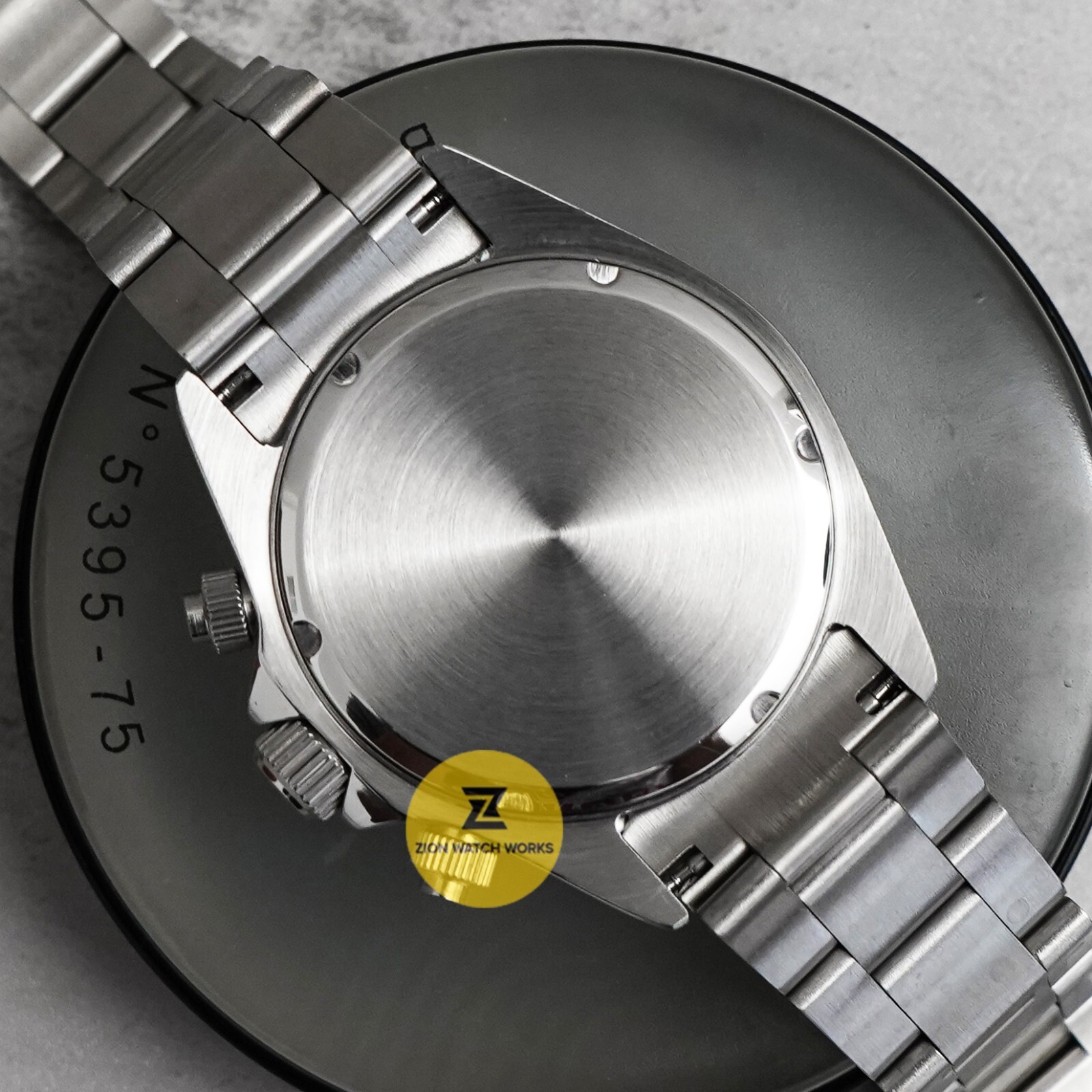 Custom Made 39mm Black White Panda Style Mod Watch w/ VK63 Chronograph Movement