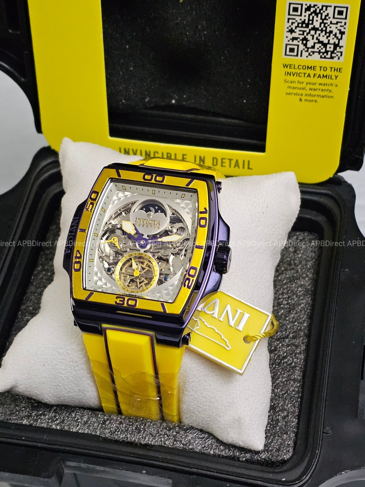 Invicta S1 Rally – DIABLO – Dual Time Automatic Dark Purple Reserve Mens Watch