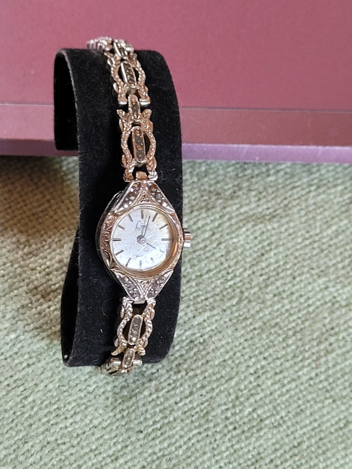 VTG 50 s/60 s.( Limit )Marcasite Cocktail Watch.Used NONE WORKING