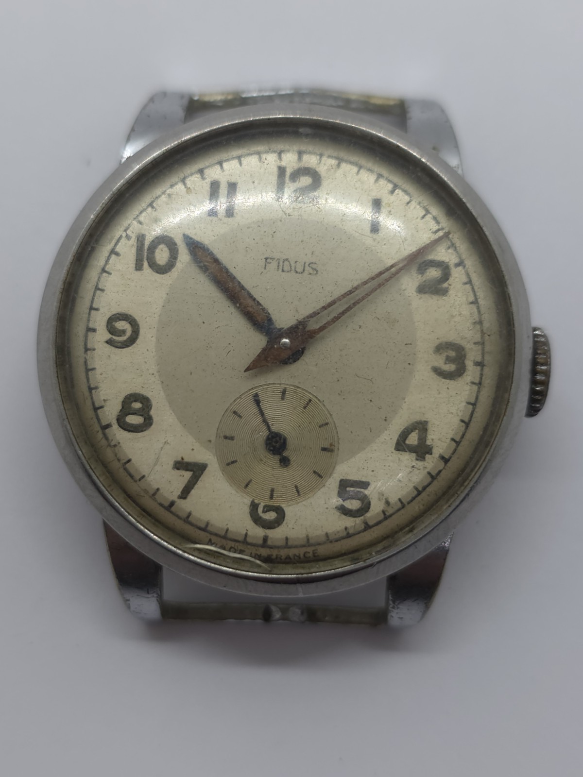Vintage Fidus Military WWII Watch Movement Cal. Cupillard 233 Good Balance Sprin
