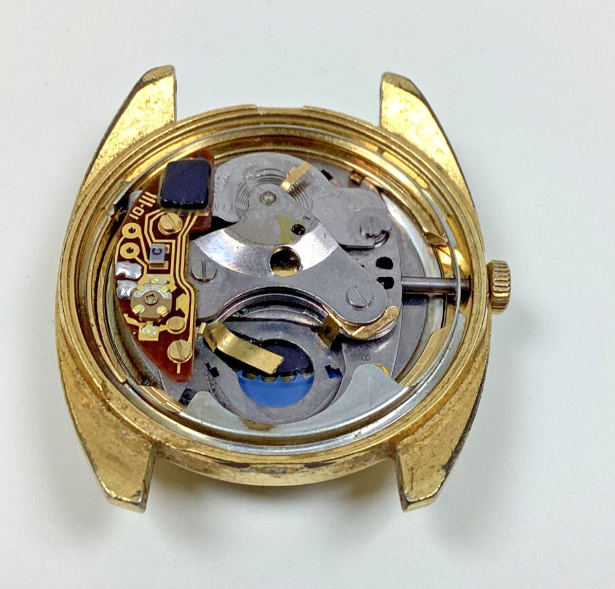 1978 Timex Q Quartz Day Date Watch France M66 9696106678 Runs Spare Parts Repair