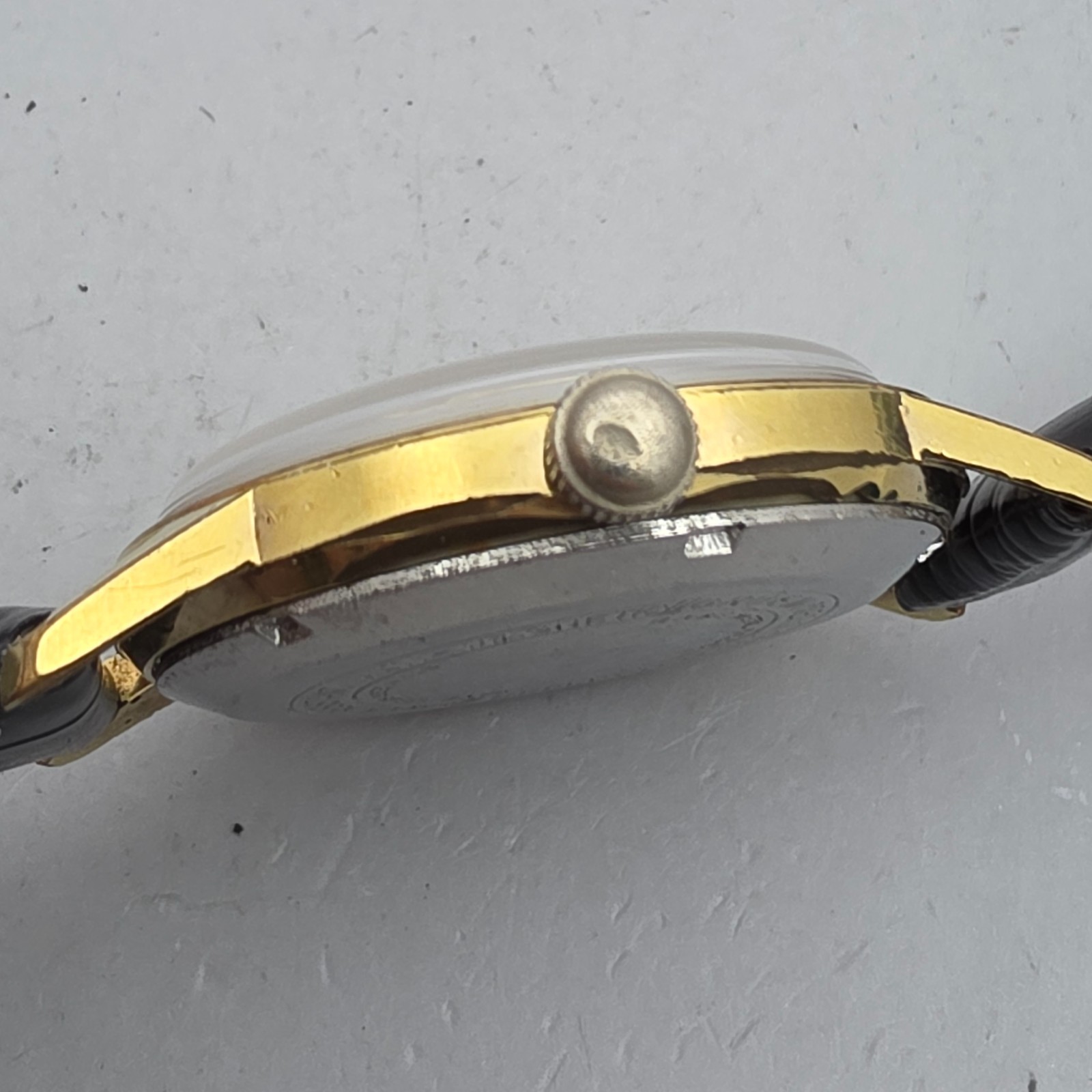Vintage GRUEN men’s manual wind watch 522RSS Linen dial swiss 1960s