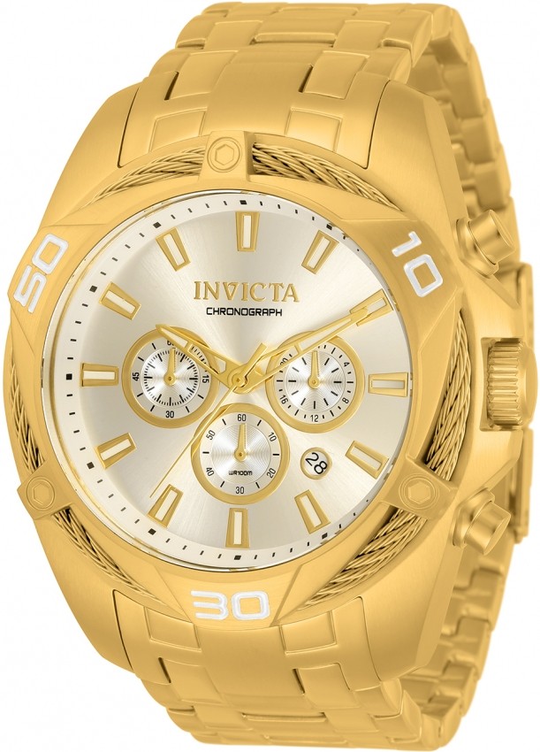 Invicta 34123 Bolt Gold-tone Dial 50 mm Men’s Watch New