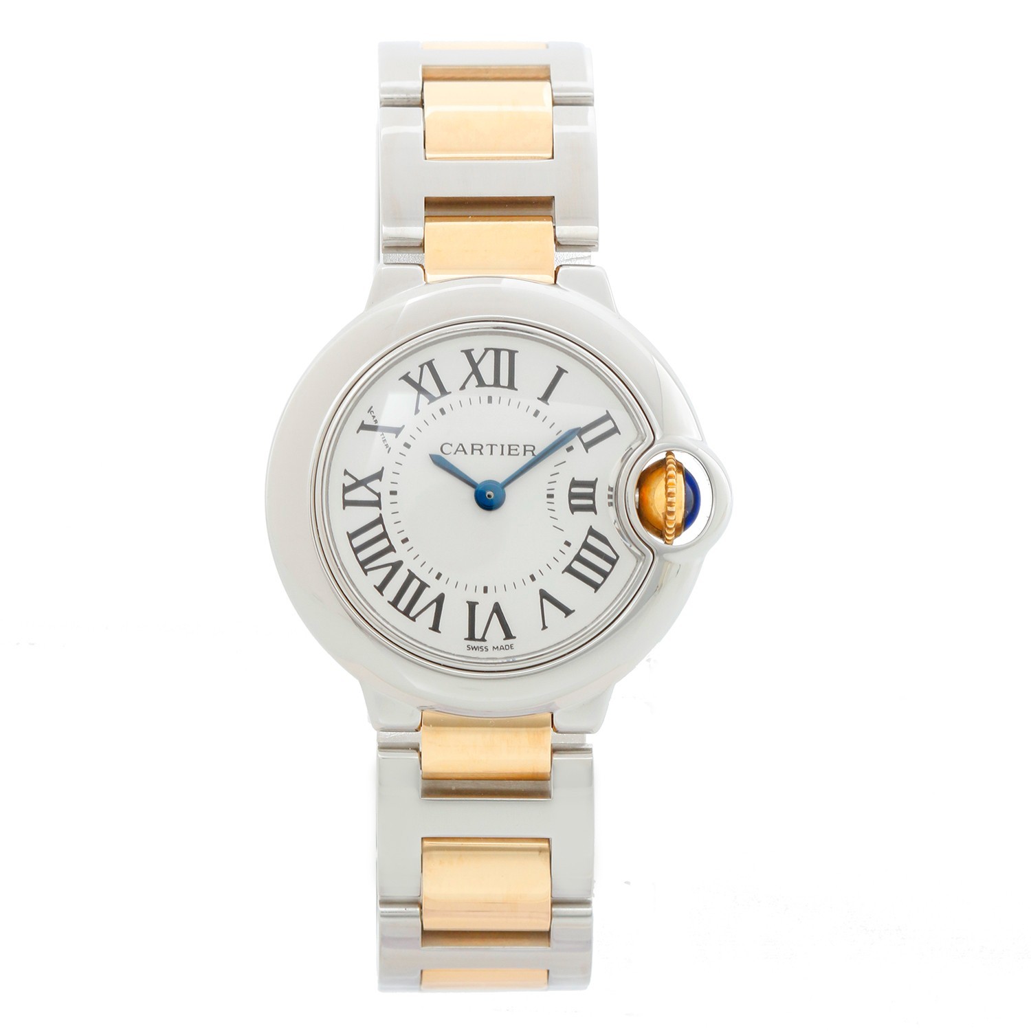 Cartier Ballon Bleu W69007Z3 3009 Ladies Stainless Steel And Yellow Gold