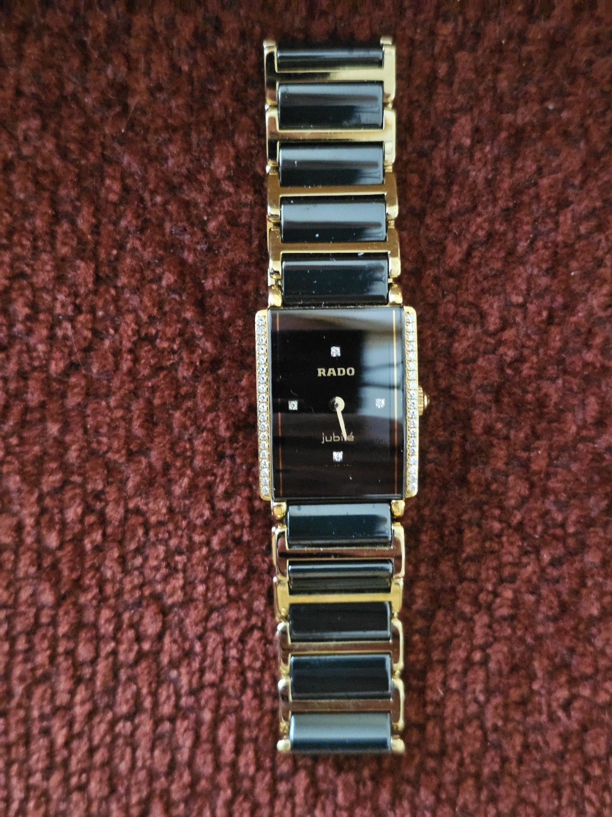 Rado Jubile Ceramic Diamond Quartz Watch Women