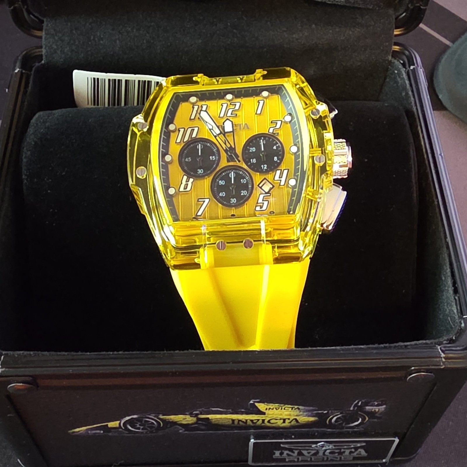Invicta S1 Rally Kinesia Anatomic Men’s Watch 47mm Yellow 45482