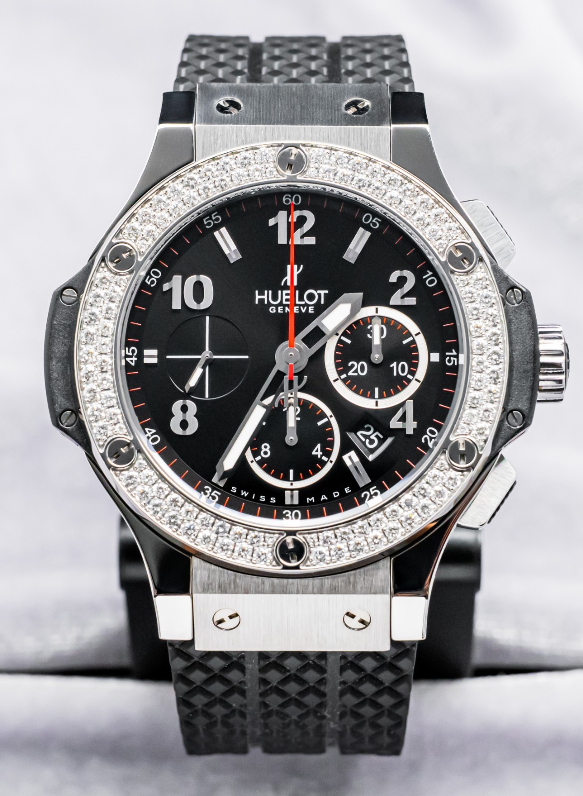 Hublot Big Bang 44 Original Diamond $20K MSRP FACTORY-SET 301.SX.130.RX.114