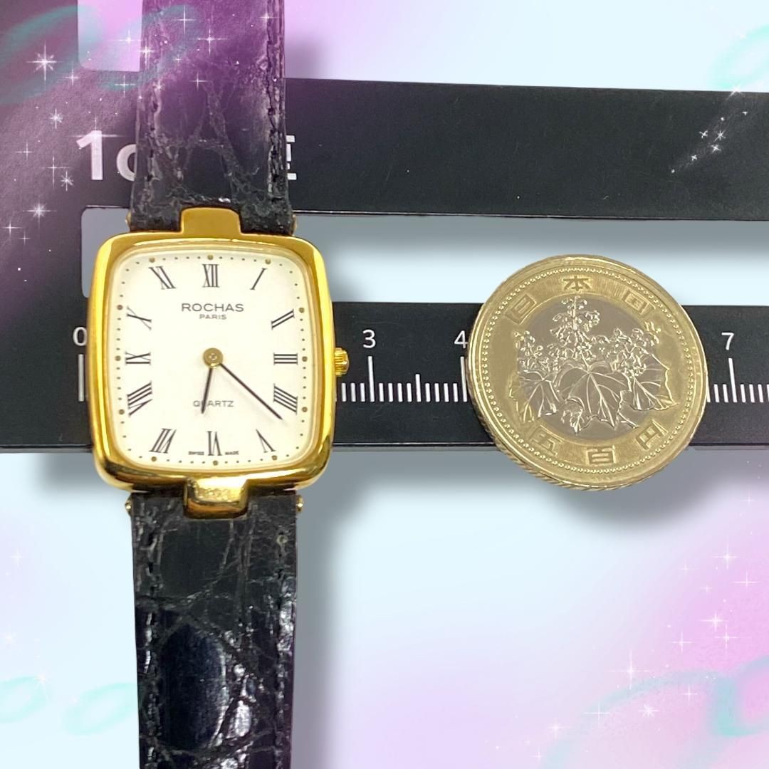Excellent Condition Working Item Rochas Ladies’ Watch Roman White Dial Quartz