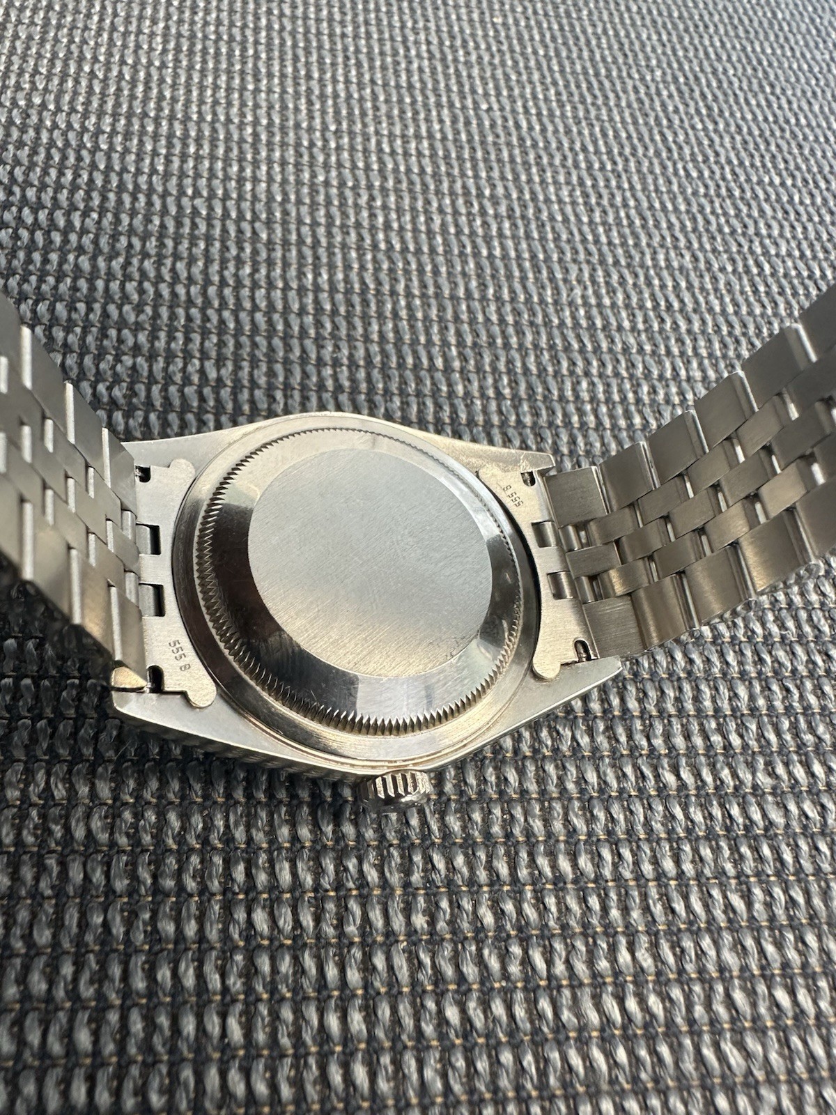 Rolex Datejust Silver Men’s Baton Indexes Dial Watch – 16234