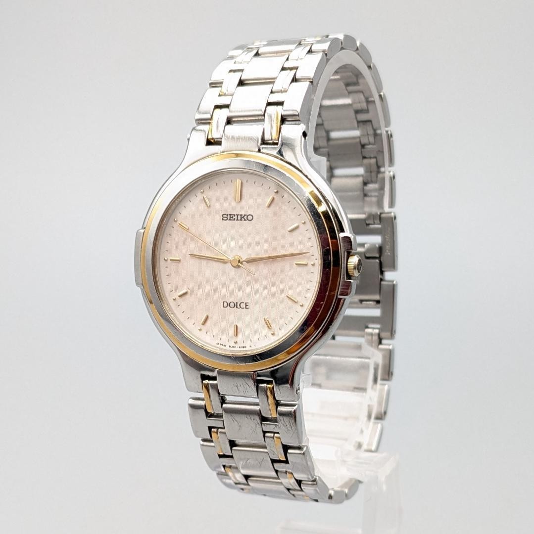 Excellent condition New battery 1988 SEIKO Dolce men’s wristwatch with 8J41 move