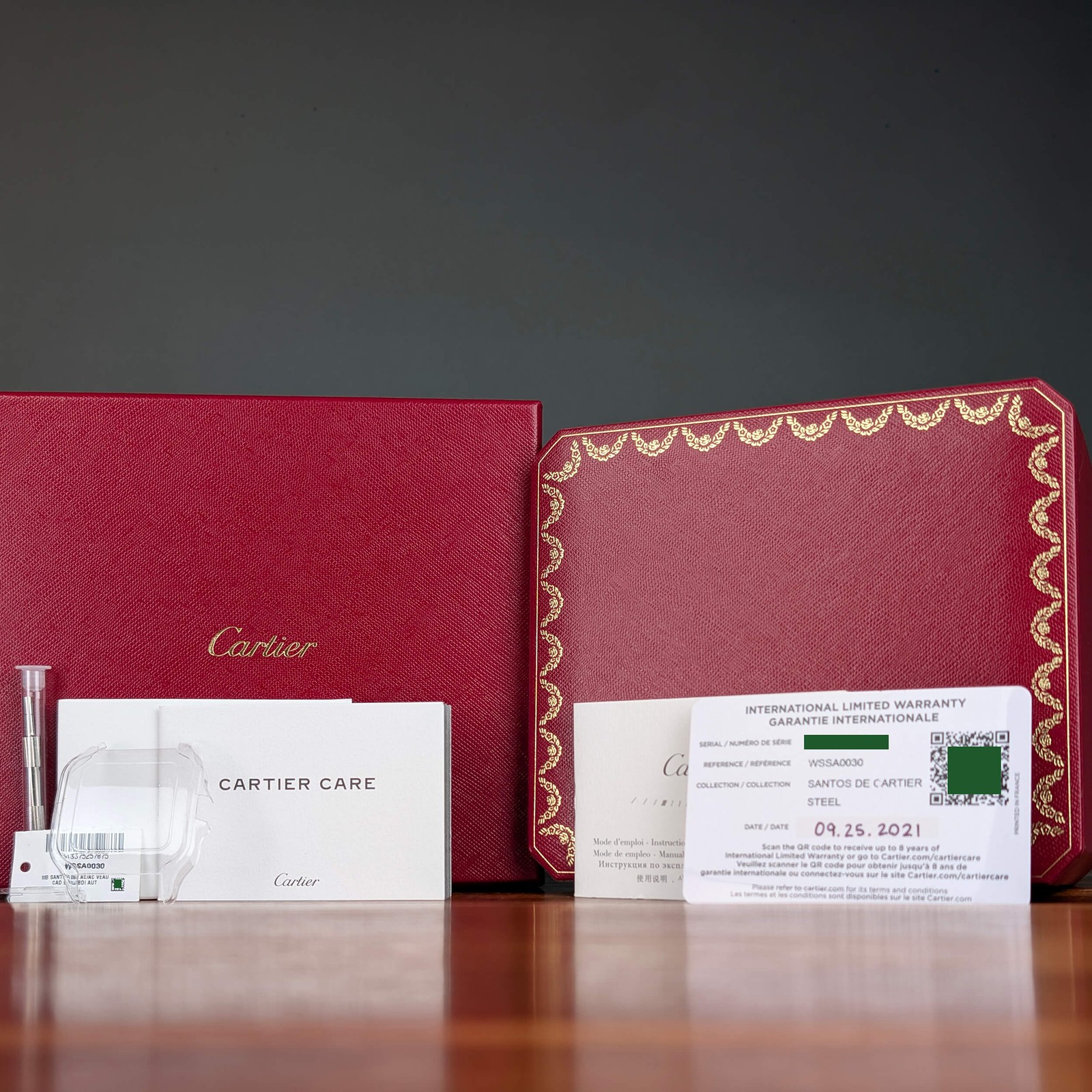 Complete Set Large Cartier Santos WSSA0030