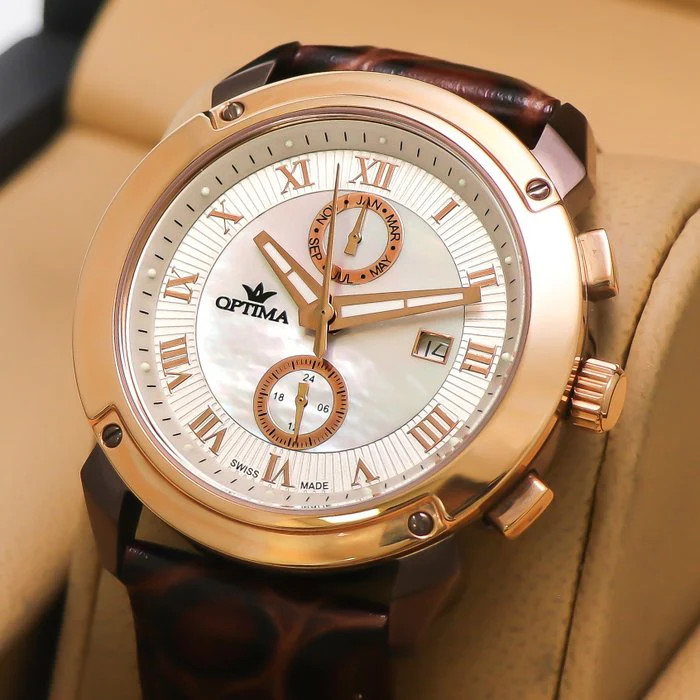 Optima – Swiss Dual Time – OSC241-CRL-7 Quartz 43mm OSC241 30 m (3 ATM / 100