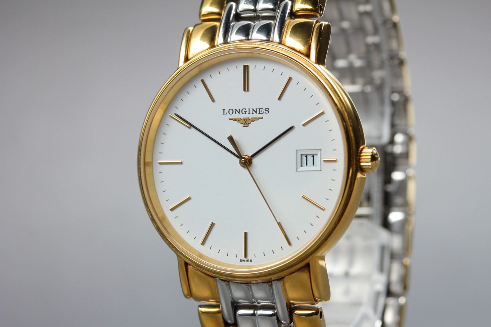 [N MINT] Vtg Longines Grand Classic L4.720.2 33mm White Dial Qz Unisex Watch