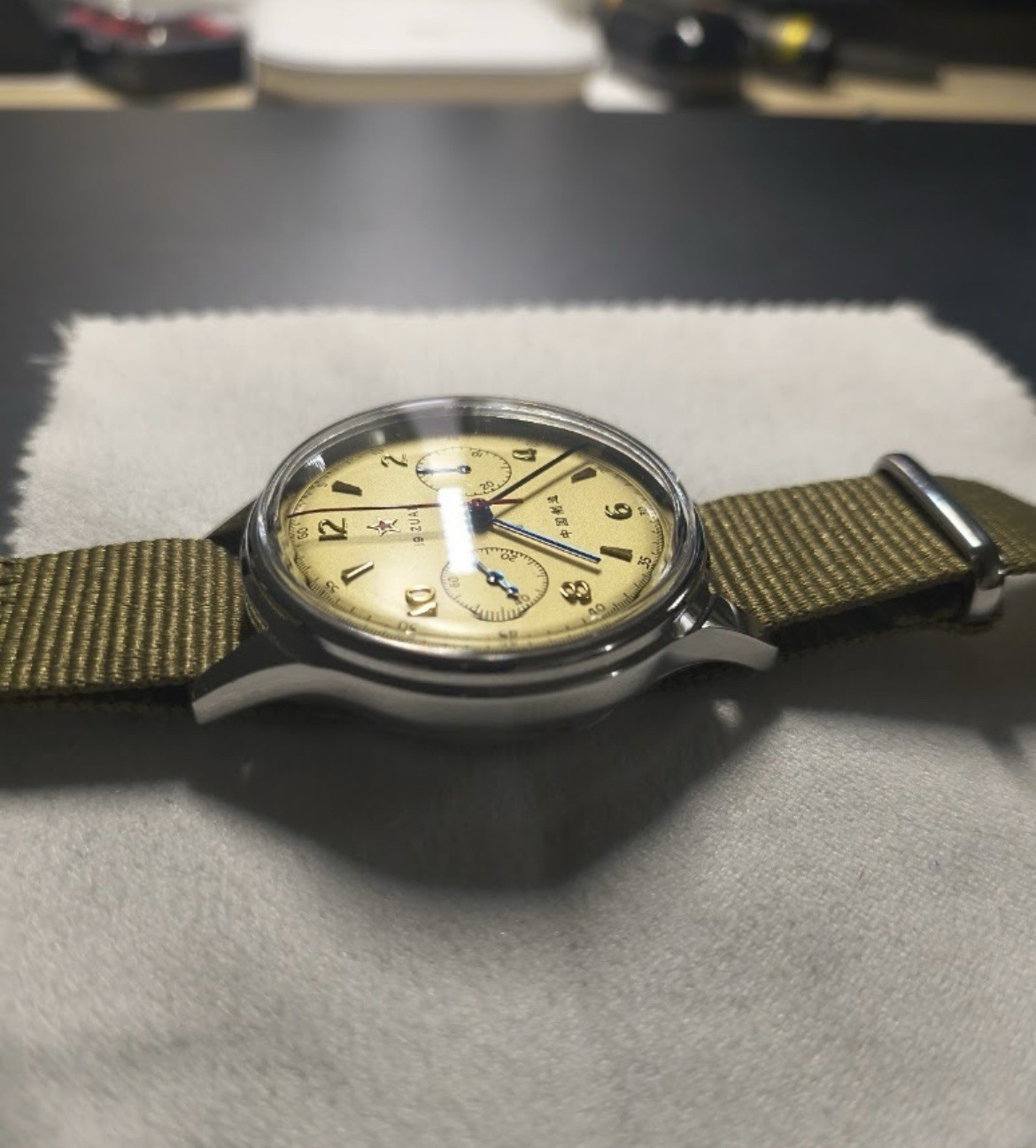 Seagull 1963 ST1901 38mm Acrylic Manual Wind Pilot’s Chronograph Watch US Seller