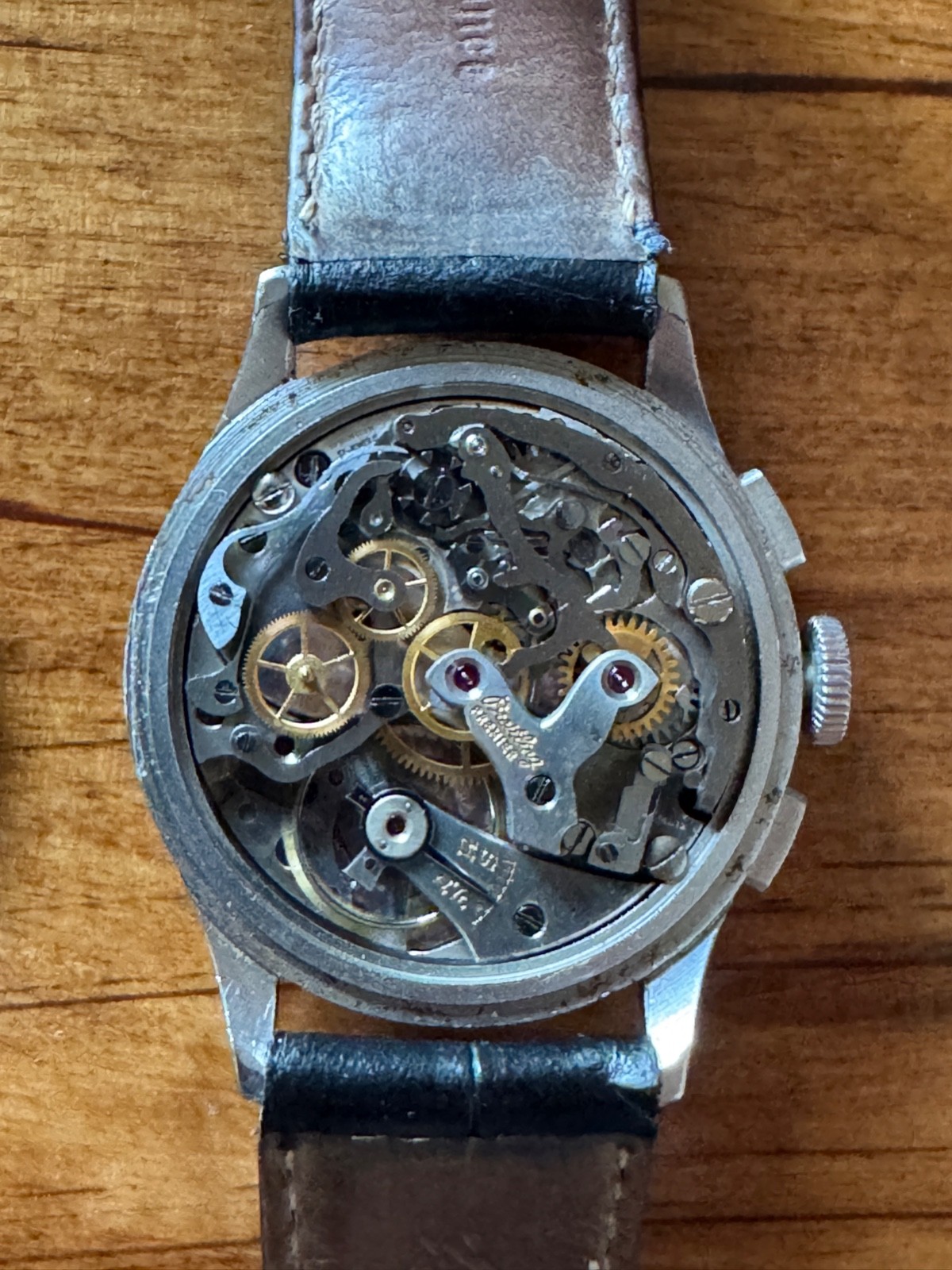 1940’s Stainless Breitling Premier Triple Register Chronograph Ref 787