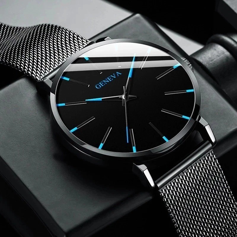 Waterproof Men’s Watch Stainless Steel Quartz Luminous Classic Watches Business